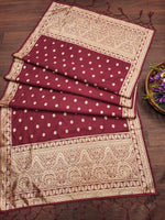 image, Floral Banarasi Silk Blend Traditional Ethnic Woven Patola Dupatta For WOMEN | DEVANGI
