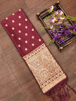image, Floral Banarasi Silk Blend Traditional Ethnic Woven Patola Dupatta For WOMEN | DEVANGI
