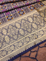 image, Minakari Silk Blend Traditional Ethnic Banarasi Woven Patola Dupatta For WOMEN | DEVANGI
