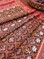 image, Floral Multi Color Silk Blend Traditional Ethnic Banarasi Woven Patola Dupatta For WOMEN | DEVANGI
