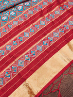 image, Floral Multi Color Silk Blend Traditional Ethnic Banarasi Woven Patola Dupatta For WOMEN | DEVANGI
