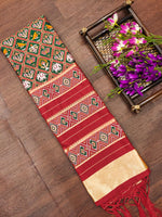image, Floral Multi Silk Blend Traditional Ethnic Banarasi Woven Patola Dupatta For WOMEN | DEVANGI
