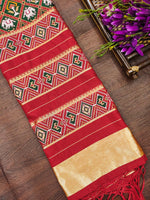 image, Floral Multi Silk Blend Traditional Ethnic Banarasi Woven Patola Dupatta For WOMEN | DEVANGI
