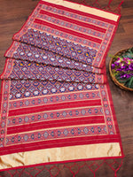 image, Floral Multi Color Silk Blend Traditional Ethnic Banarasi Woven Patola Dupatta For WOMEN | DEVANGI
