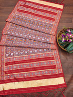 image, Floral Multi Color Silk Blend Traditional Ethnic Banarasi Woven Patola Dupatta For WOMEN | DEVANGI
