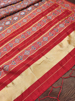 image, Floral Multi Color Silk Blend Traditional Ethnic Banarasi Woven Patola Dupatta For WOMEN | DEVANGI
