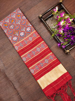image, Floral Multi Color Silk Blend Traditional Ethnic Banarasi Woven Patola Dupatta For WOMEN | DEVANGI
