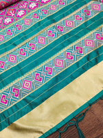 image, Floral Multi Color Silk Blend Traditional Ethnic Banarasi Woven Patola Dupatta For WOMEN | DEVANGI
