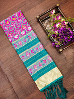 image, Floral Multi Color Silk Blend Traditional Ethnic Banarasi Woven Patola Dupatta For WOMEN | DEVANGI
