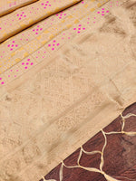 image, Minakari Silk Blend Traditional Ethnic Banarasi Woven Patola Dupatta For WOMEN | DEVANGI
