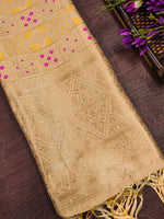 image, Minakari Silk Blend Traditional Ethnic Banarasi Woven Patola Dupatta For WOMEN | DEVANGI
