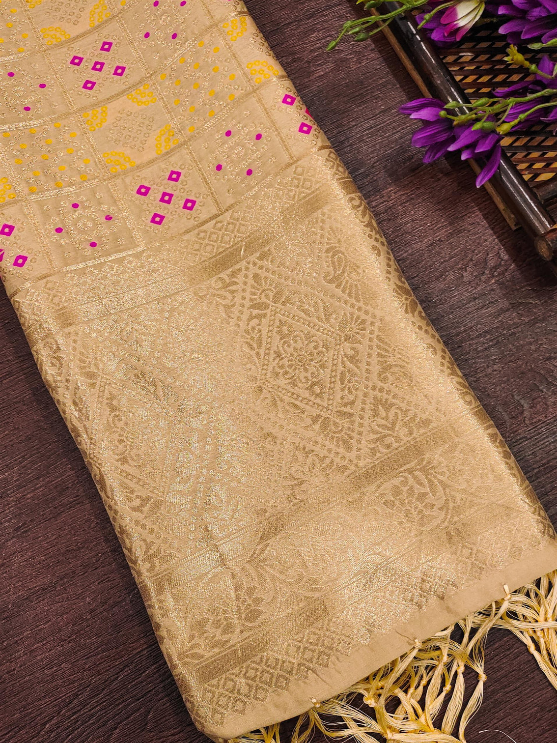 Minakari Silk Blend Traditional Ethnic Banarasi Woven Patola Dupatta For WOMEN | DEVANGI