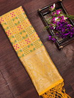 image, Minakari Silk Blend Traditional Ethnic Banarasi Woven Patola Dupatta For WOMEN | DEVANGI
