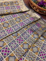 image, Minakari Silk Blend Traditional Ethnic Banarasi Woven Patola Dupatta For WOMEN | DEVANGI
