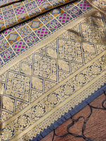 image, Minakari Silk Blend Traditional Ethnic Banarasi Woven Patola Dupatta For WOMEN | DEVANGI
