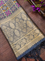 image, Minakari Silk Blend Traditional Ethnic Banarasi Woven Patola Dupatta For WOMEN | DEVANGI
