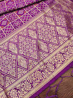 image, Minakari Silk Blend Traditional Ethnic Banarasi Woven Patola Dupatta For WOMEN | DEVANGI
