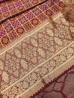 image, Minakari Silk Blend Traditional Ethnic Banarasi Woven Patola Dupatta For WOMEN | DEVANGI
