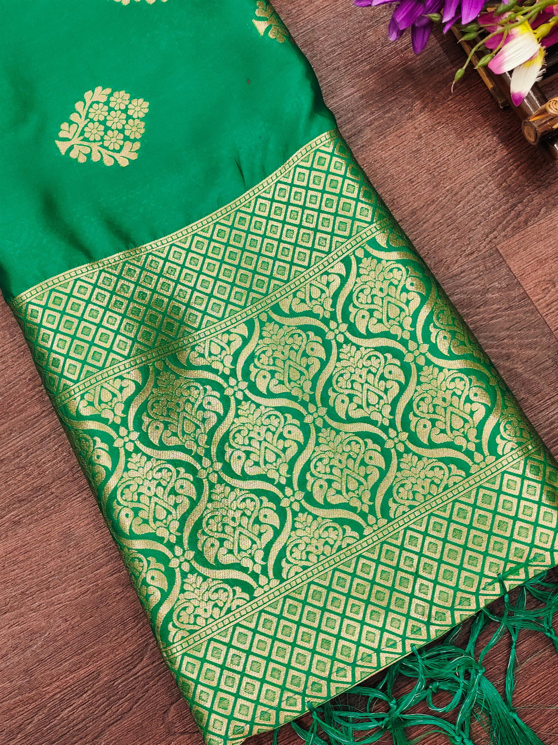 Banarasi Silk Blend Traditional Ethnic Woven Patola Dupatta For WOMEN | DEVANGI