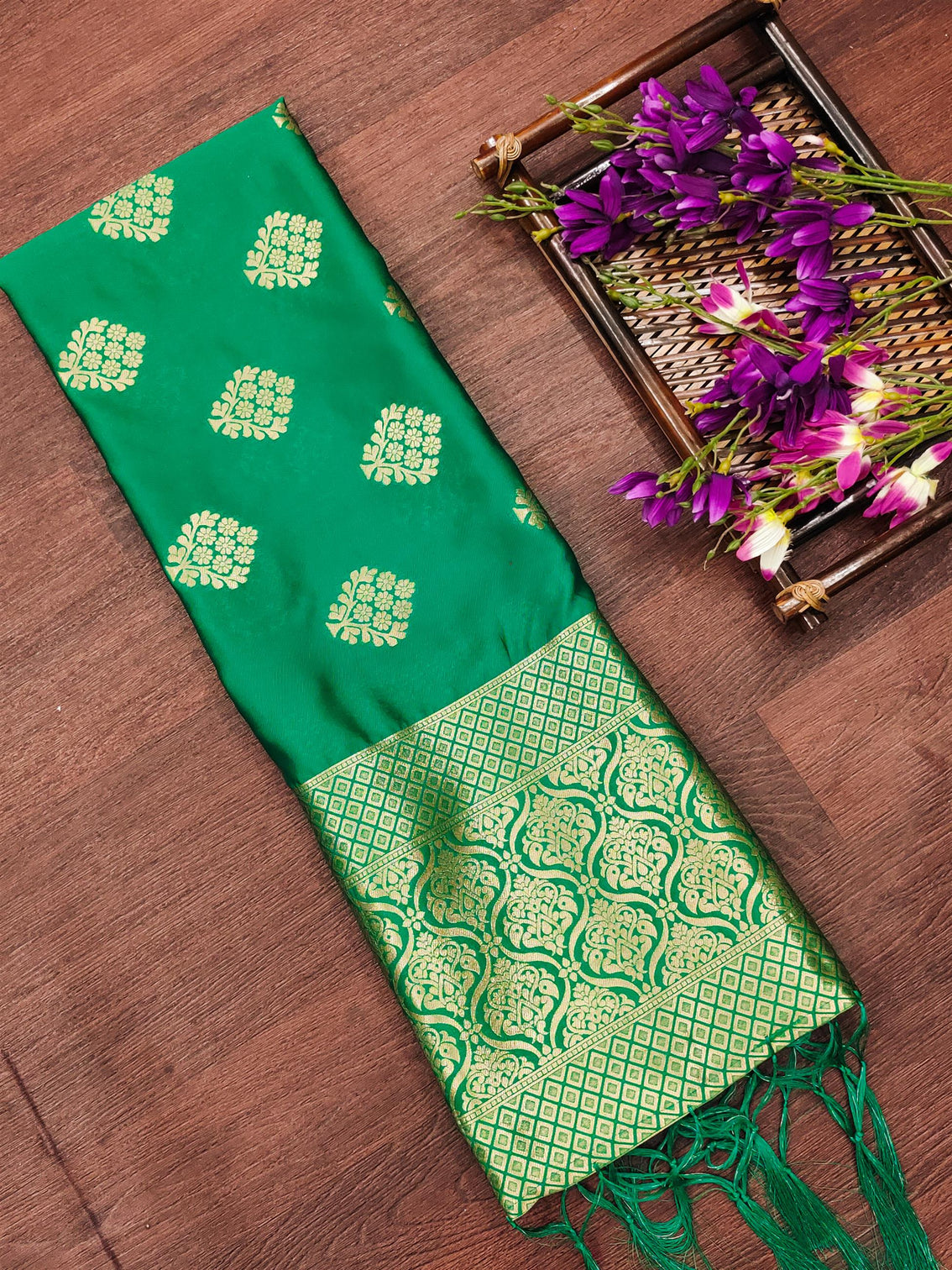 Banarasi Silk Blend Traditional Ethnic Woven Patola Dupatta For WOMEN | DEVANGI