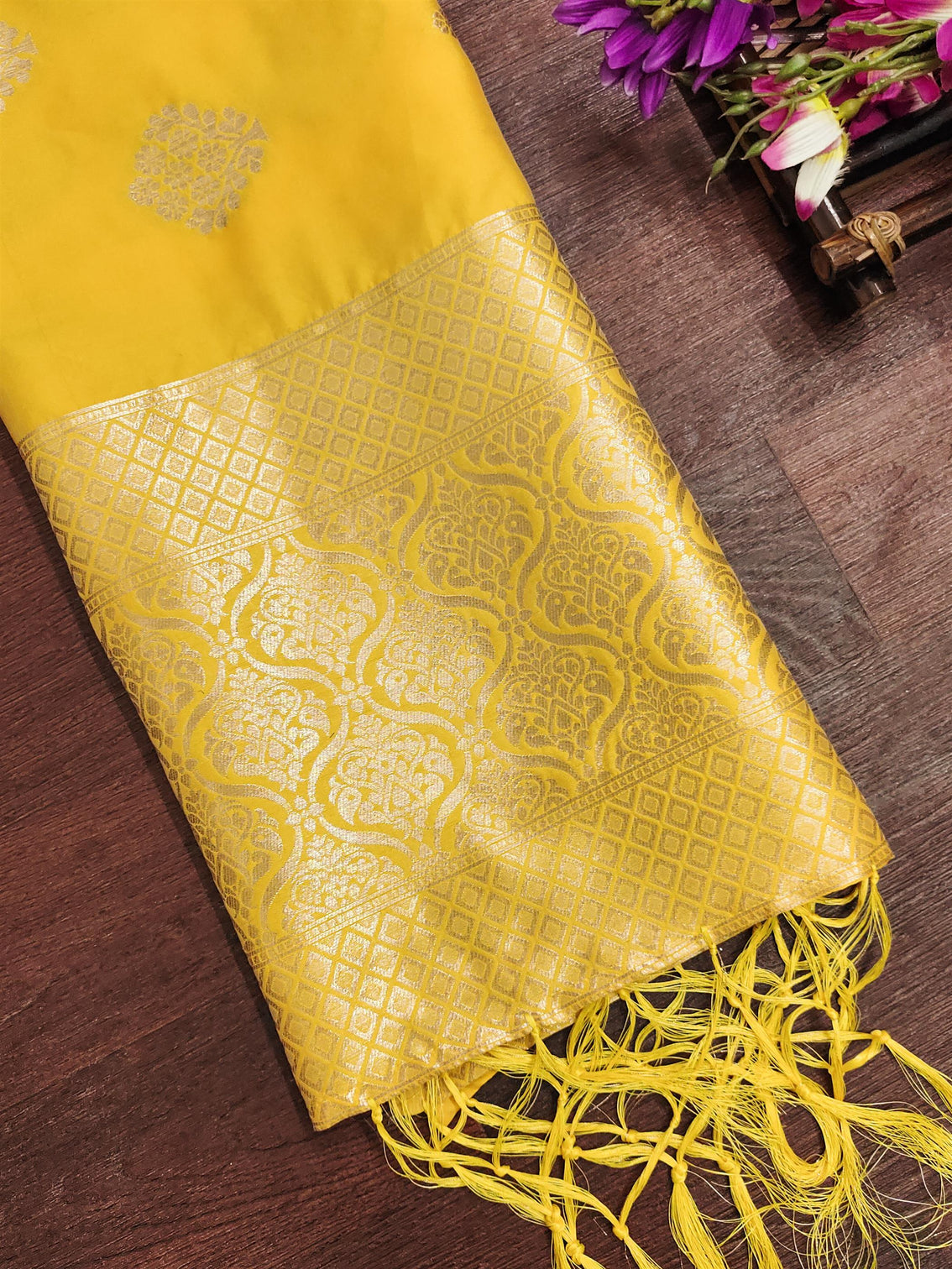 Floral Paithani Silk Blend Traditional Ethnic Banarasi Woven Patola Dupatta For WOMEN | DEVANGI