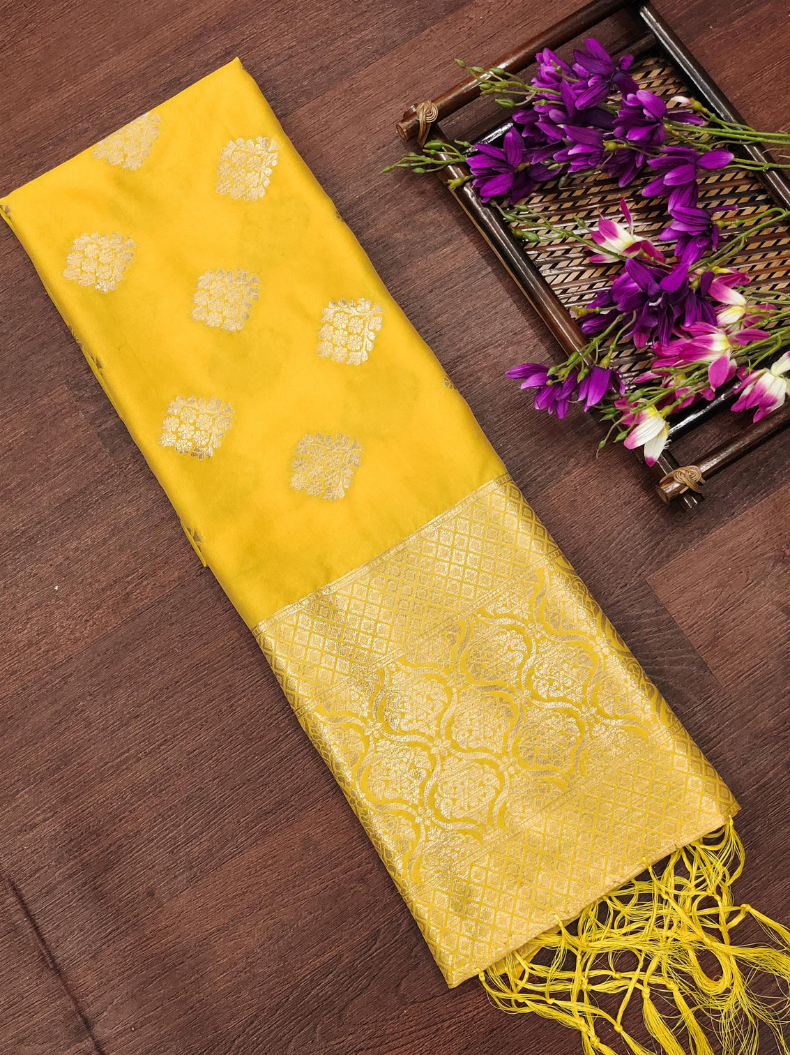 Floral Paithani Silk Blend Traditional Ethnic Banarasi Woven Patola Dupatta For WOMEN | DEVANGI