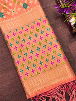 image, Banarasi Silk Blend Traditional Ethnic Woven Patola Dupatta For WOMEN | DEVANGI
