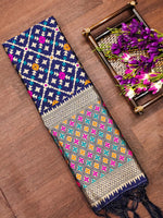 image, Floral Silk Blend Traditional Ethnic Banarasi Woven Patola Dupatta For WOMEN | DEVANGI
