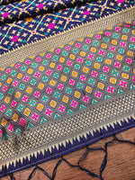 image, Floral Silk Blend Traditional Ethnic Banarasi Woven Patola Dupatta For WOMEN | DEVANGI
