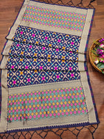 image, Floral Silk Blend Traditional Ethnic Banarasi Woven Patola Dupatta For WOMEN | DEVANGI
