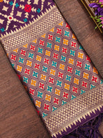 image, Banarasi Silk Blend Traditional Ethnic Woven Patola Dupatta For WOMEN | DEVANGI
