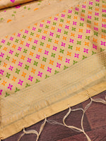 image, Floral Silk Blend Traditional Ethnic Banarsi  Woven Patola Dupatta For WOMEN | DEVANGI
