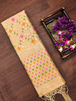 image, Floral Silk Blend Traditional Ethnic Banarsi  Woven Patola Dupatta For WOMEN | DEVANGI
