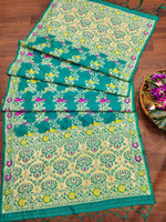 image, Floral Silk Blend Traditional Ethnic Banarasi Woven Patola Dupatta For WOMEN | DEVANGI
