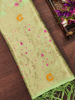 image, Floral Silk Blend Traditional Ethnic Banarasi Woven Patola Dupatta For WOMEN | DEVANGI
