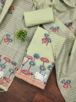 image, DEVANGI Cotton Silk Unstitched Salwar Suit Dress Material With Dupatta
