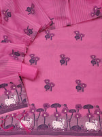 image, DEVANGI Cotton Silk Unstitched Salwar Suit Dress Material With Dupatta
