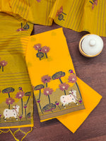 image, DEVANGI Cotton Silk Unstitched Salwar Suit Dress Material With Dupatta
