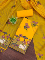 image, DEVANGI Cotton Silk Unstitched Salwar Suit Dress Material With Dupatta
