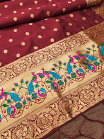 image, Silk Banarasi Patola woven Unstitched Salwar Suit Dress Material With Dupatta | DEVANGI
