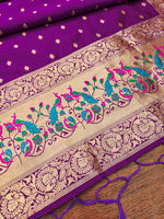 image, Silk Banarasi Patola woven Unstitched Salwar Suit Dress Material With Dupatta | DEVANGI
