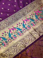 image, Silk Banarasi Patola woven Unstitched Salwar Suit Dress Material With Dupatta | DEVANGI
