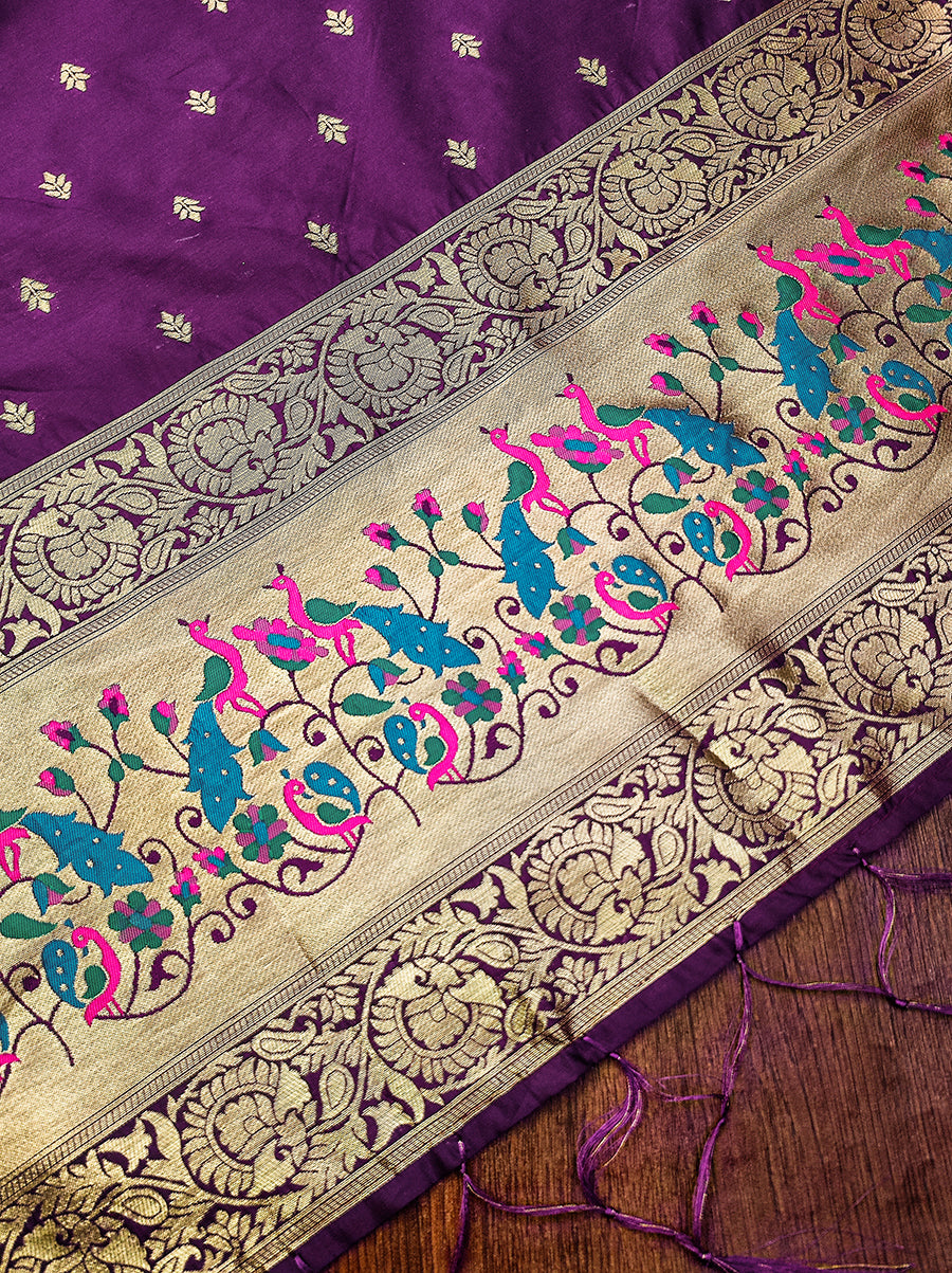 Silk Banarasi Patola woven Unstitched Salwar Suit Dress Material With Dupatta | DEVANGI