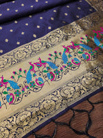 image, Silk Banarasi Patola woven Unstitched Salwar Suit Dress Material With Dupatta | DEVANGI
