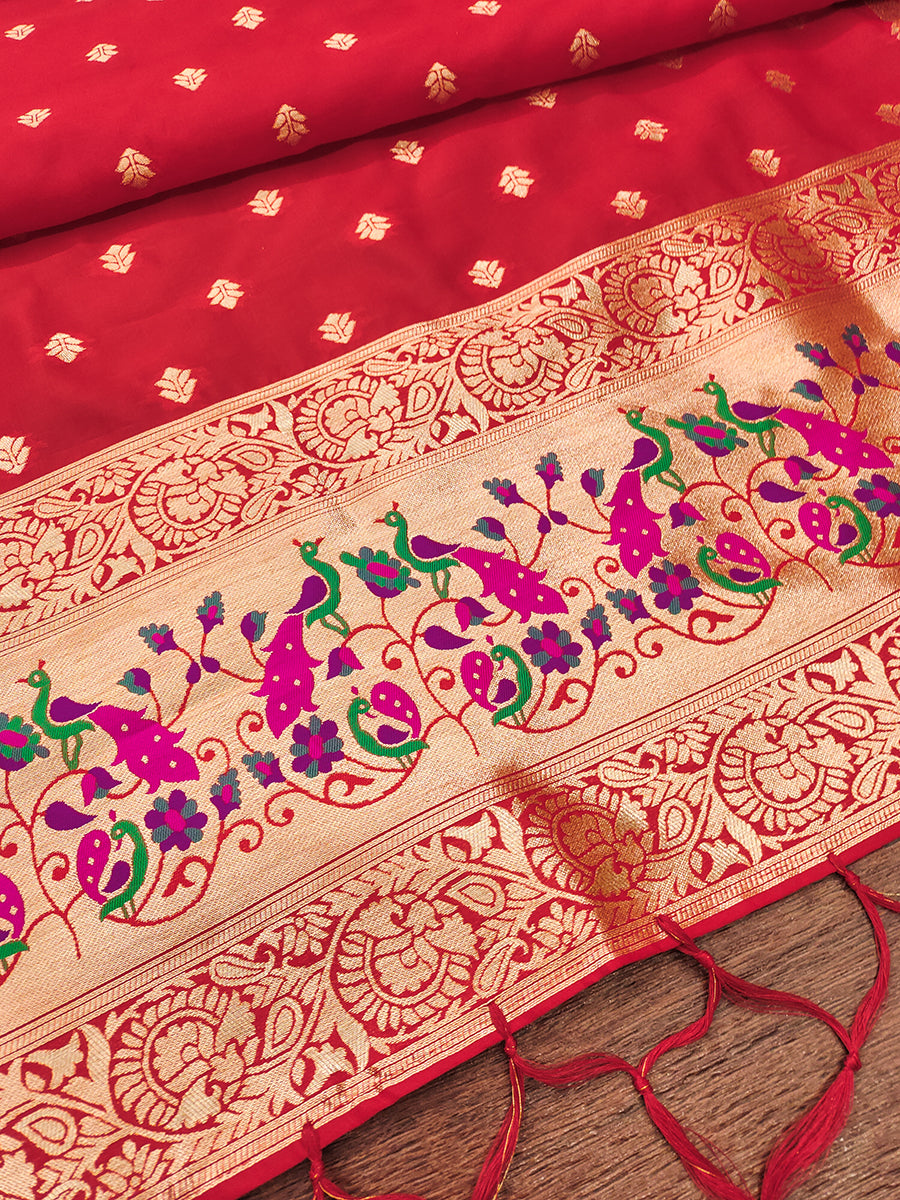 Silk Banarasi Patola woven Unstitched Salwar Suit Dress Material With Dupatta | DEVANGI