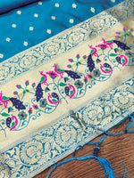 image, Silk Banarasi Patola woven Unstitched Salwar Suit Dress Material With Dupatta | DEVANGI
