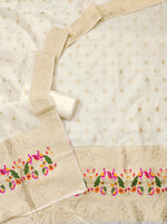 image, Silk Banarasi Patola woven Unstitched Salwar Suit Dress Material With Dupatta | DEVANGI
