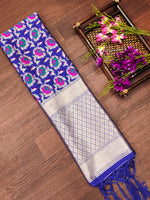 image, Silk Banarasi Patola woven Unstitched Salwar Suit Dress Material With Dupatta | DEVANGI
