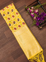 image, Silk Banarasi Patola woven Unstitched Salwar Suit Dress Material With Dupatta | DEVANGI
