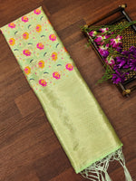 image, Silk Banarasi Patola woven Unstitched Salwar Suit Dress Material With Dupatta | DEVANGI
